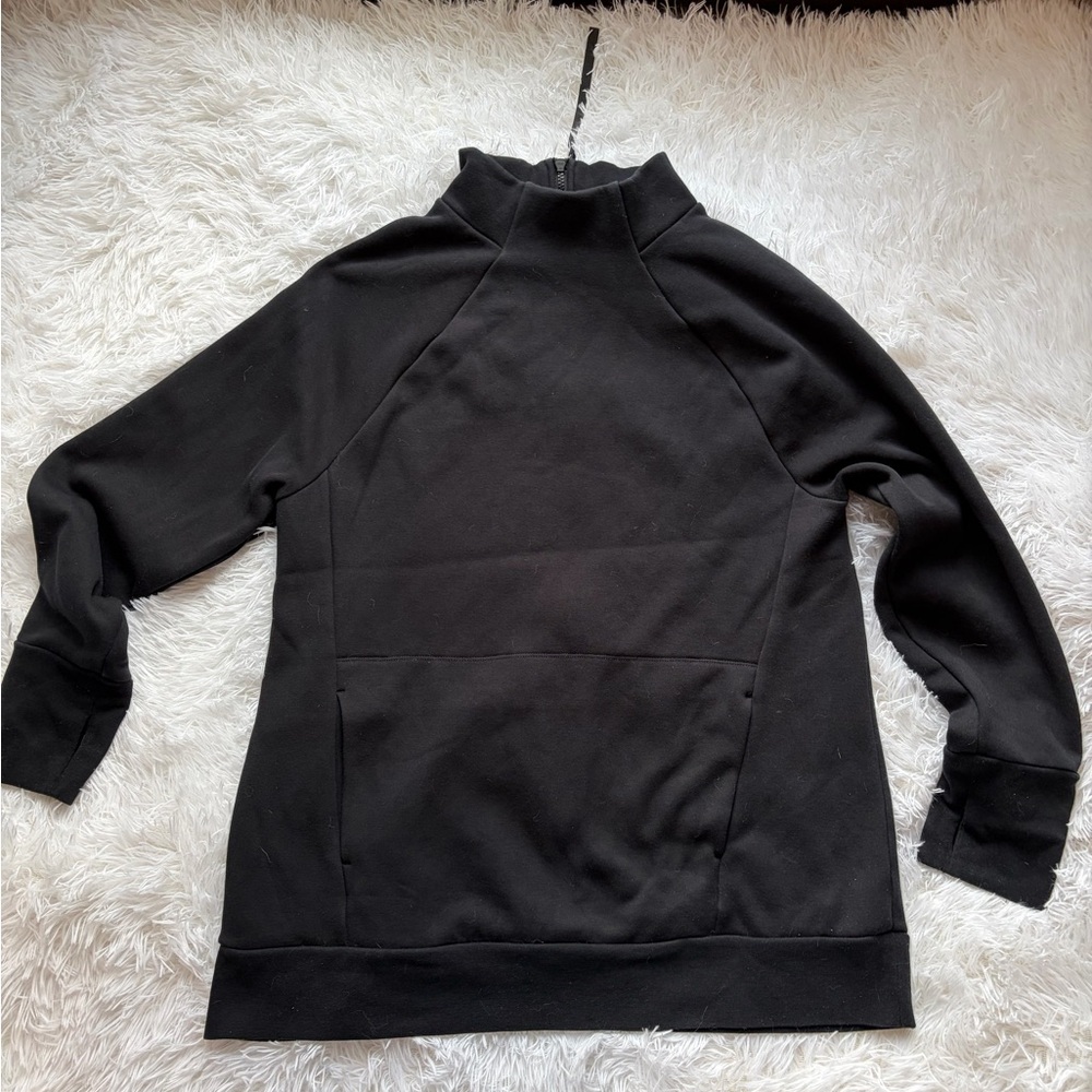 Fabletics Black Mock Neck Pullover Sweatshirt